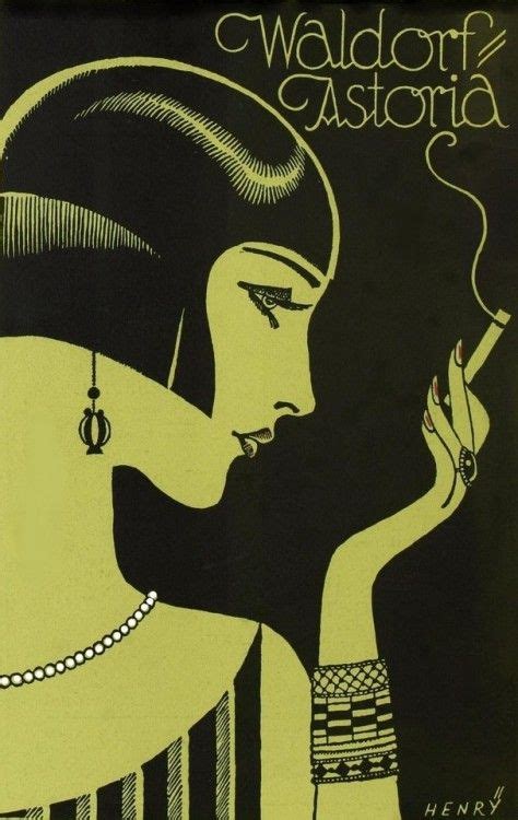 Art Deco Illustration For Waldorf Astoria New York