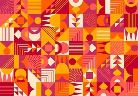 Premium Vector | Geometric mural wallpaper