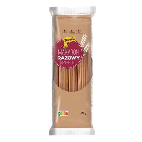 Makarony Polskie NOVELLE Makaron Razowy Spaghetti 400G Sklep