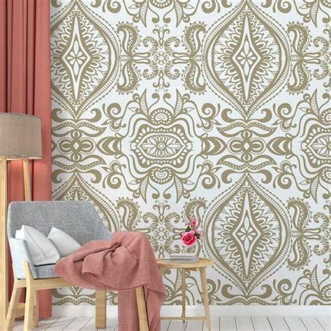 Papel De Parede Damask Mod 031 60x300cm Leroy Merlin