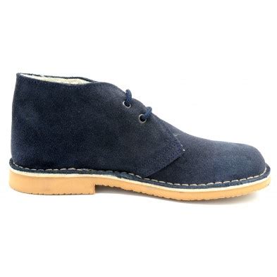 Bota Pisamierdas Unisex Piel Serraje Con Borreguillo Color Azul