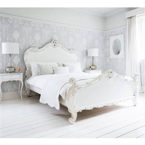 Provencal Sassy White French Bed Bed Linens Luxury Shabby Chic