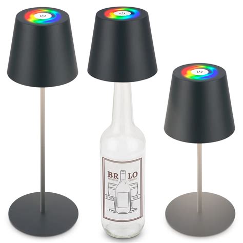 Brilo Led Akku Tischleuchte In Anthrazit Cm X Cm Rgb Kaufen