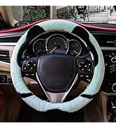 Amazon Evankin Pink Fluffy Car Steering Wheel Cover Universal