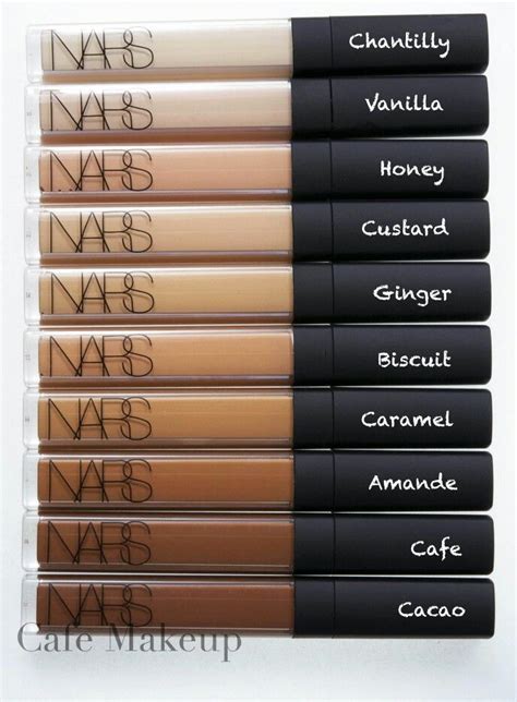 Nars Concealer In Different Shades Cafe Makeup Nars Concealer Nars