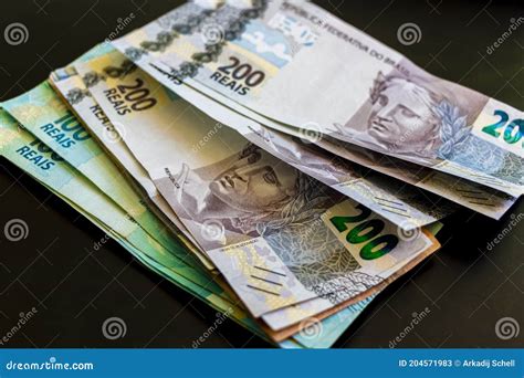 Money in Brazil. 200 Brazilian Banknotes ReaÃ­s Real R$ BRL Stock Image - Image of banknotes ...