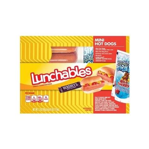 Oscar Mayer Lunchables Mini Hot Dogs With Capri Sun Roarin Waters