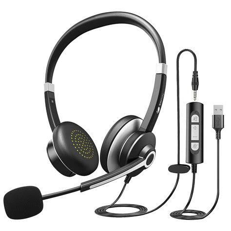 14-USB Headset With Microphone For Laptop, PC Headphones With Mic Nois ...