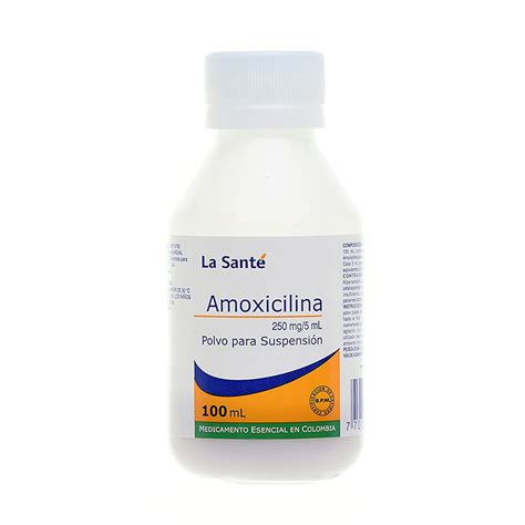 AMOXICILINA 250 MG SUSPENSION 100 ML LS Droguerias Unisanar