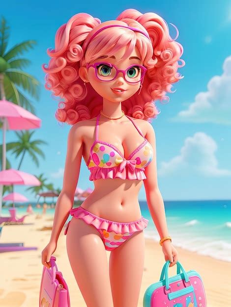 Premium Photo Summer Trendy Outfit For Barbie Doll Fashionable