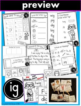 Short I Phonics Practice Printables For Word Families It In Ip Ig Id