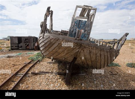 Pebble Beach Dungeness Kent Stock Photo Alamy