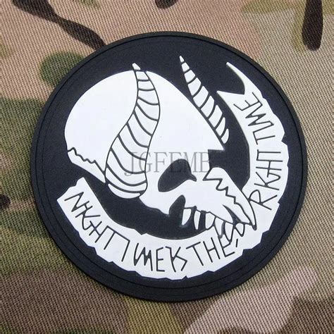 Black Jormungand Seal Team 9 Morale Military Embroidery Patch Badges