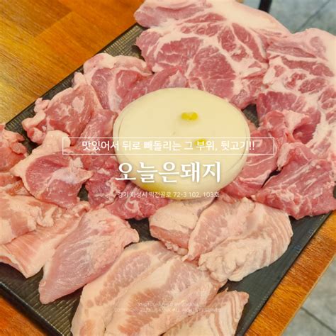 병점역 맛집 오늘은돼지 돼지고기 삼겹살 특수부위 뒷고기 맛있는 고기집 내돈내산 후기 네이버 블로그