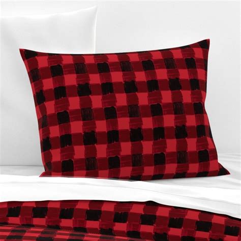 Modern Buffalo Check Pillow Sham Buffalo Plaid By Etsy