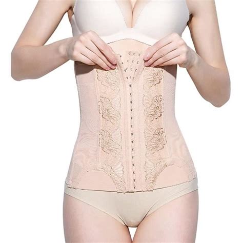 Femme post partum lingerie sculptante corset gaine mince boucle à trois