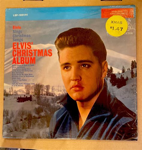 Elvis Presley ‎elvis Christmas Album 1964 Stereo Reissue Vinyl Lp