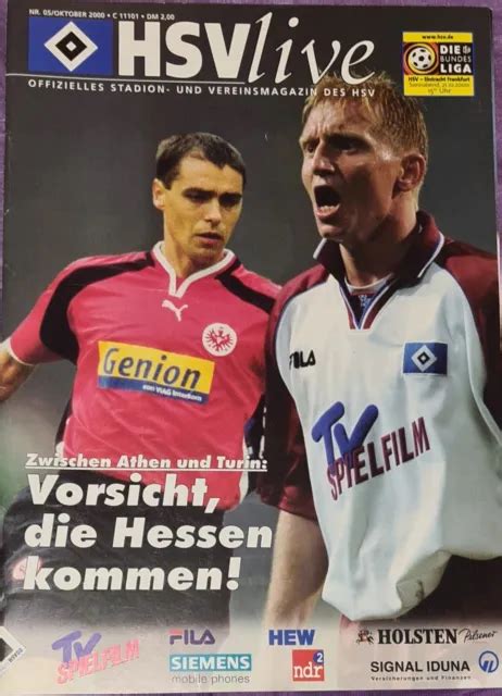 2000 01 1 BUNDESLIGA HAMBURGER SV Eintracht Frankfurt EUR 1 00