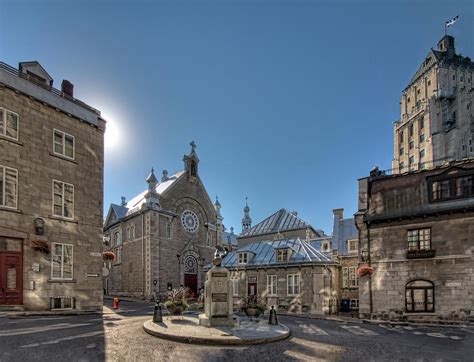 Old Quebec City Square By Melinda Moore