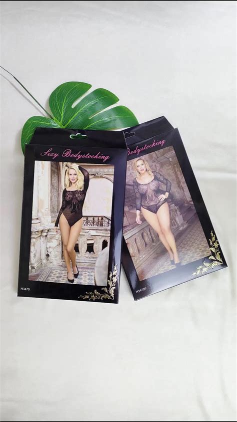 Wholesale Mesh Fishnet Bodystocking Black Lingerie Bodysuits For Mature Women Long Sleeve Plus