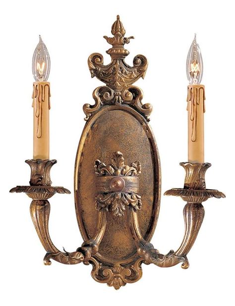 Minka Metropolitan Minka 2 Light Wall Sconce In Antique Bronze Patina