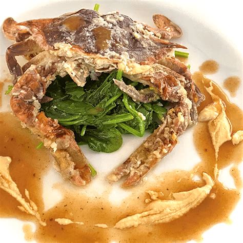 Custom Culinary - Custom Culinary SAUTÉED SOFTSHELL CRAB WITH DECONSTRUCTED CRAB ROBERT SAUCE