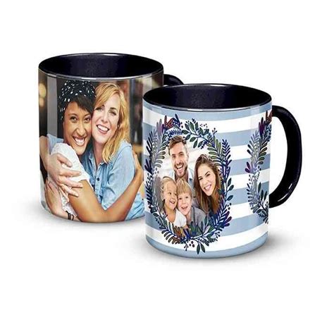 11 oz. Mug, Black | Mugs, Custom photo mugs, Same day flower delivery