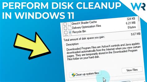 How To Perform A Disk Cleanup In Windows 11 YouTube