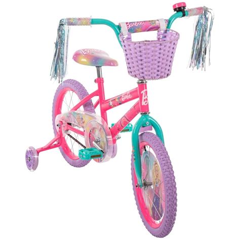 Bicicleta Infantil Huffy Barbie Rodada 16 Rosa Walmart