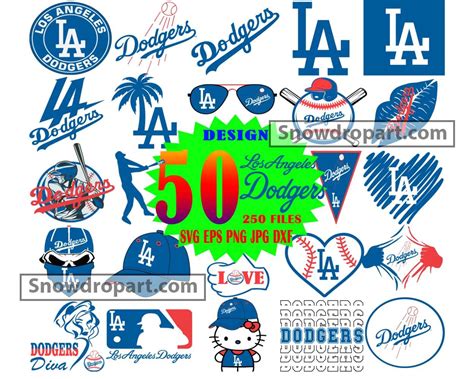 50 Los Angeles Dodgers Svg Bundle, Los Angeles Dodgers Svg, LA Dodgers ...