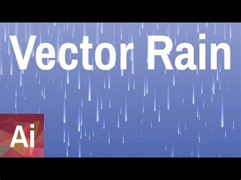 how to make rain in adobe illustrator