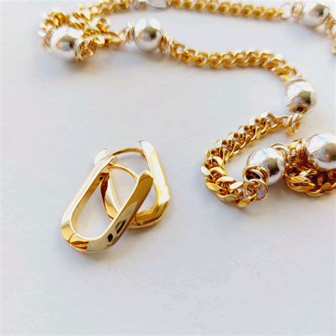 Бижутерия золотая цепь колье с гематитовыми бусинами купить в интернет ...