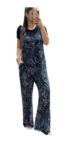 Overol Enterito Mono Mujer Mameluco Pantalon Jardinero Pants En Venta