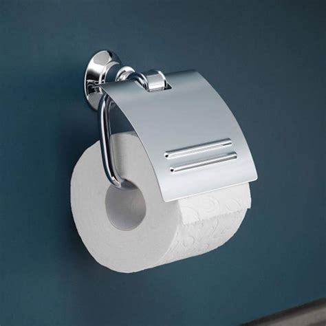 AXOR Montreux Chrome Wall Mounted Toilet Roll Holder With Cover