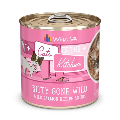Cats in the Kitchen Kitty Gone Wild Wild Salmon Recipe Au Jus Wet Cat
