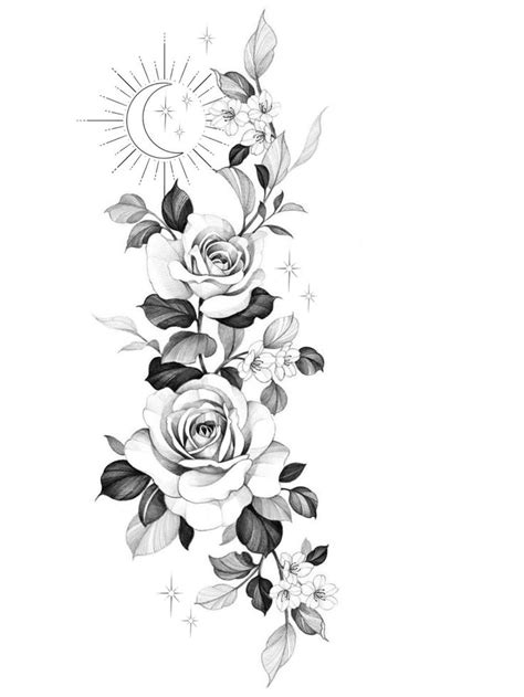 Pin by Mnm Narity on การบนทกอยางรวดเรว Floral tattoo design Rose