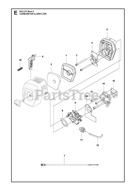 Husqvarna 525 Lst Mark Ii Husqvarna Brush Cutter Carburetor And Air Filter Parts Lookup With