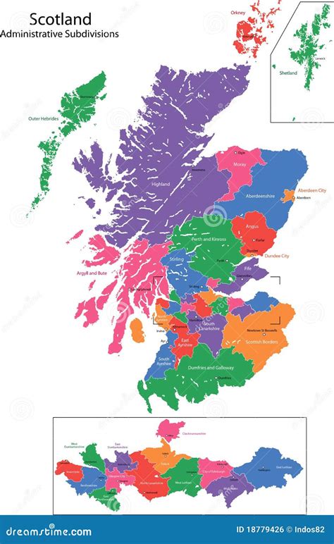 Scotland Map Royalty Free Stock Image Image 18779426