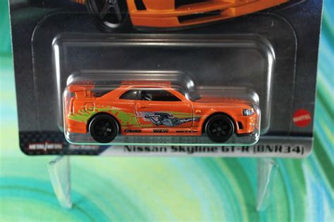 Hot Wheels Nissan Skyline Gt R R Bnr Orange Fast Furious Box Shipped