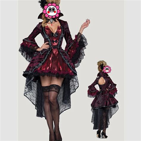 Sexy Adult Women Deluxe Halloween Gothic Vampire Vampires Costume