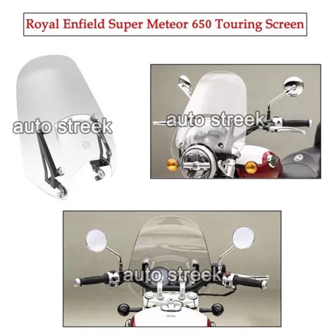 FÜR ROYAL ENFIELD SUPER METEOR 650 Touring Scheibenkit EUR 130 90