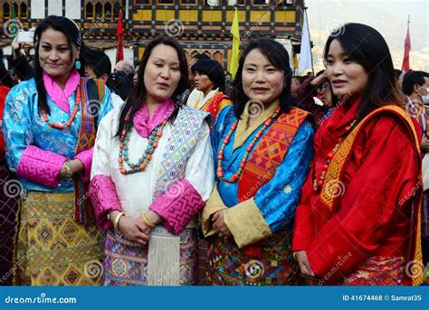 Traditional Dress In Bhutan Editorial Stock Photo Image Of Paro