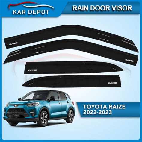 Toyota Raize Black Rain Visor Sun Guard Window Visor Lazada Ph