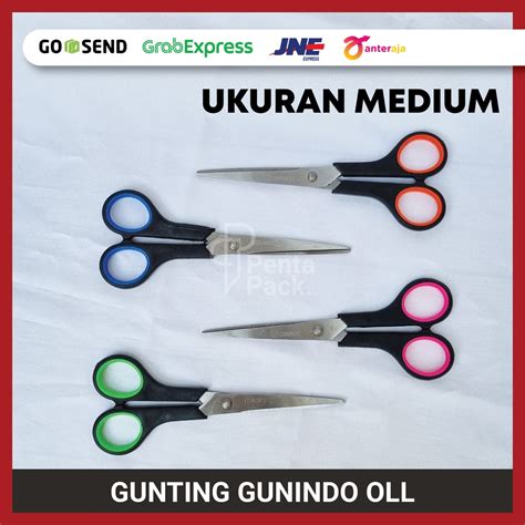 Jual Gunting Medium Gunindo Oll Medium Scissors Potong Kertas