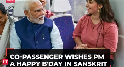 Narendra Modi Narendra Modi Birthday Delhi Metro Co Passenger Wishes Pm On His 73rd Bday In