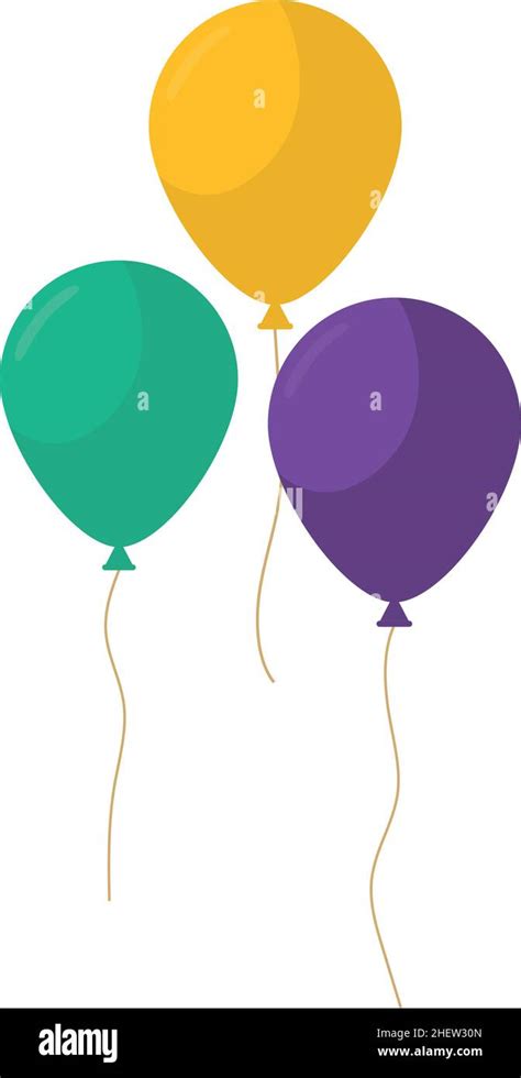 three party balloons Stock Vector Image & Art - Alamy