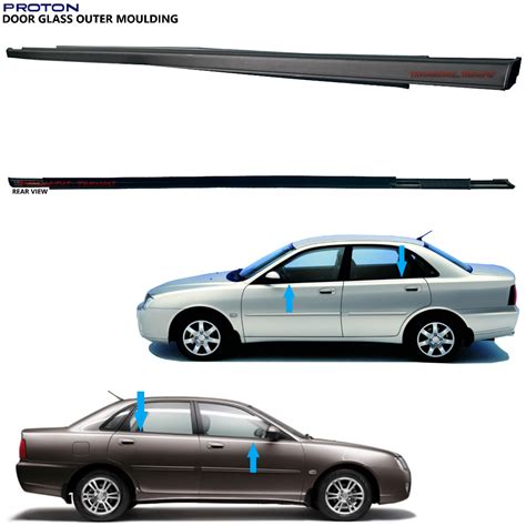 Proton Waja Mmc Cps Campro Door Glass Outer Moulding Molding