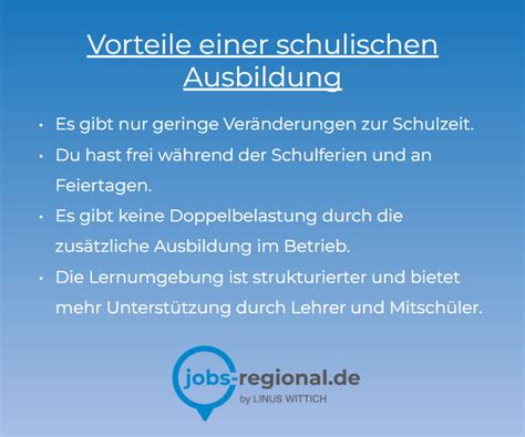 Was Ist Eine Schulische Ausbildung Jobs Regional