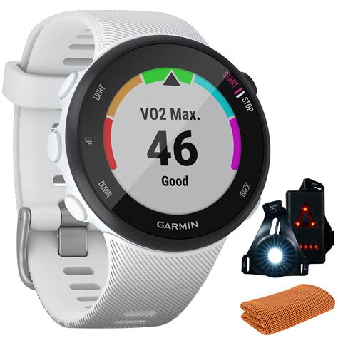 Garmin Forerunner S Gps Running Watch Mm White W Accessories