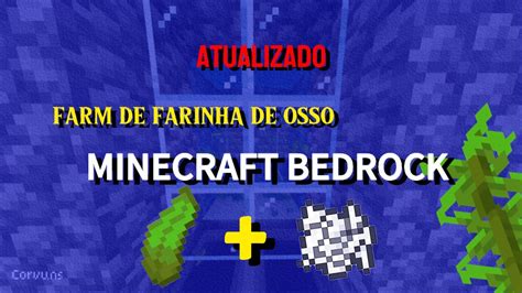 Como Fazer Uma Farm De Farinha De Osso No Minecraft Bedrock Youtube